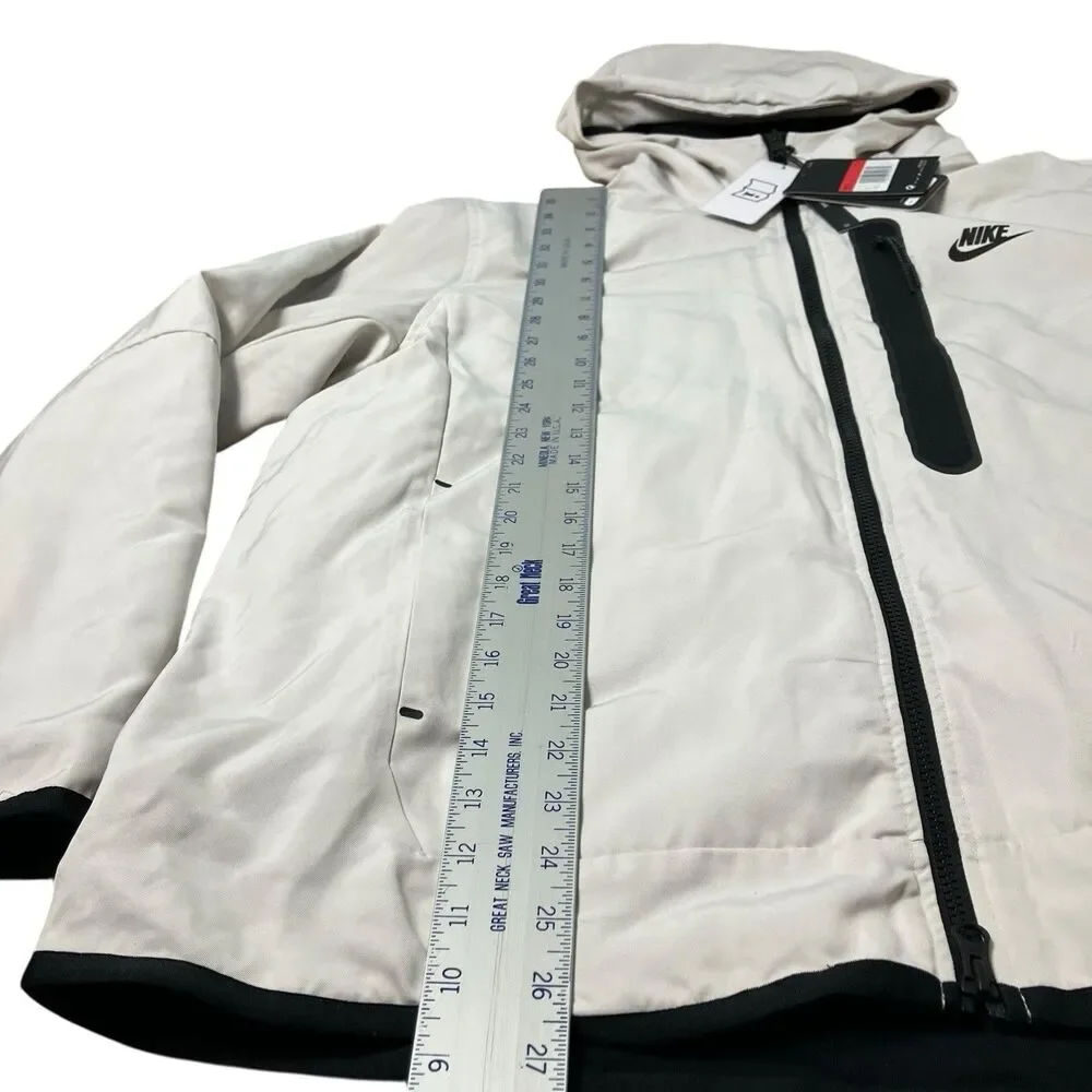 Nike Jacket Mens L White Tech Essentials Zip Repel Insulated Hooded CU4485-203‎
